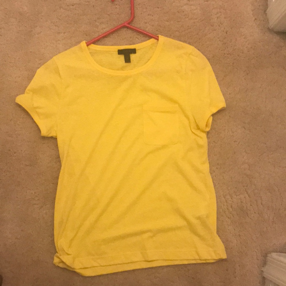 Yellow Scoop Neck T-shirt